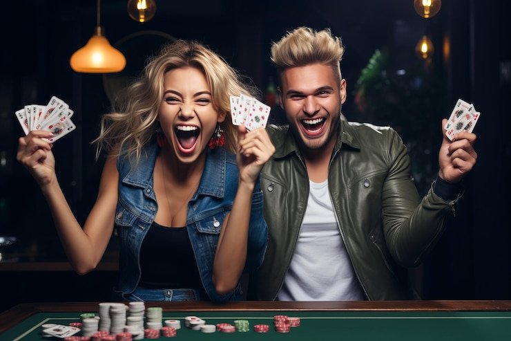 Meja No Commission Baccarat live-dealer di studio edm88 dengan dealer profesional dan layar kartu